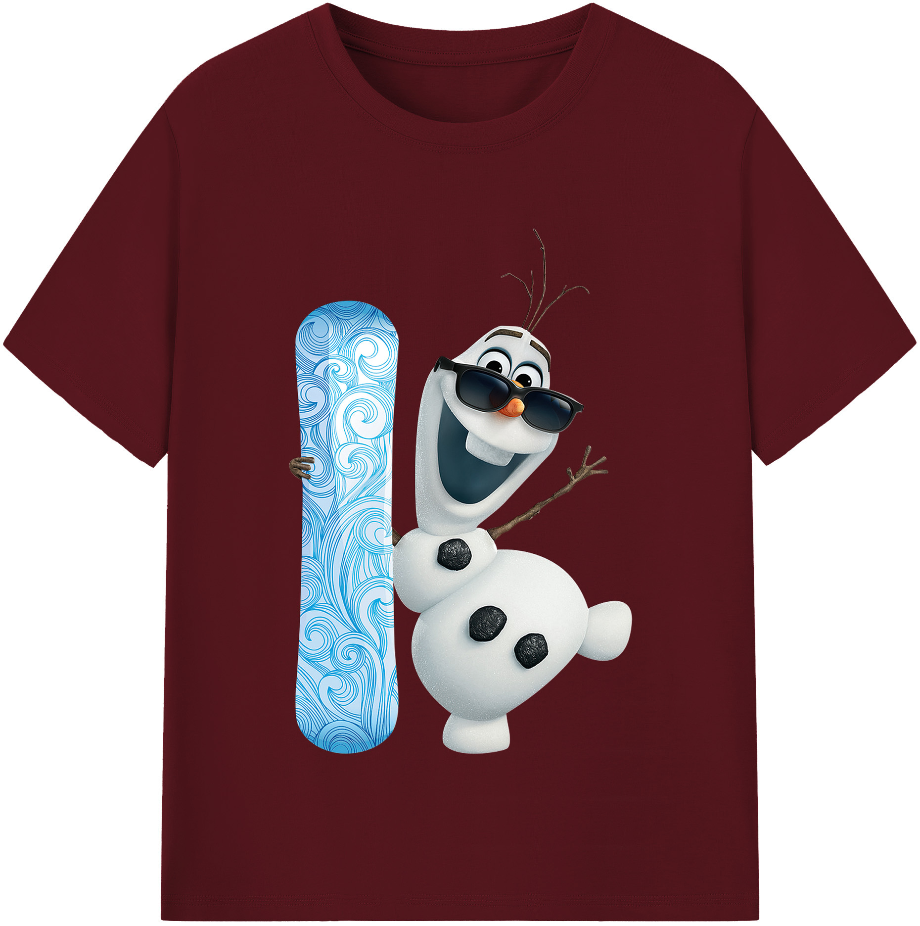 （画像用） アナと雪の女王 アンナ エルサ Frozen Anna Elsa 綿100％半袖Tシャツ（フロントプリント）